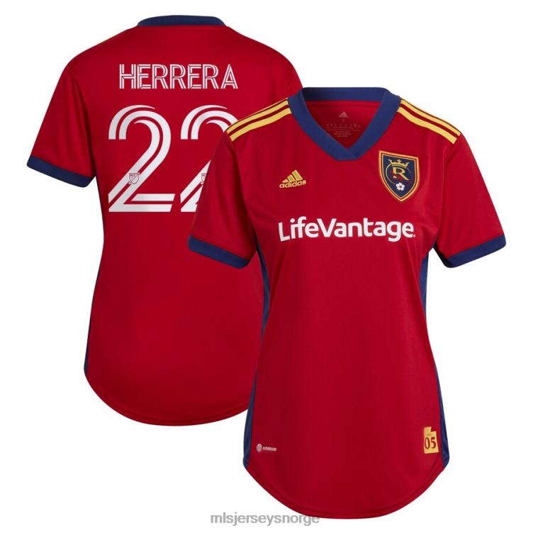 MLS Jerseys kvinner real salt lake aaron herrera adidas red 2022 the believe kit replica player jersey 6JL041492 jersey