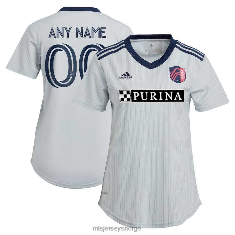 MLS Jerseys kvinner st. louis city sc adidas grå 2023 the spirit kit replica custom jersey 6JL04272 jersey