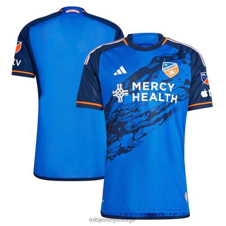 MLS Jerseys menn fc cincinnati adidas blå 2023 river kit autentisk jersey 6JL0471 jersey