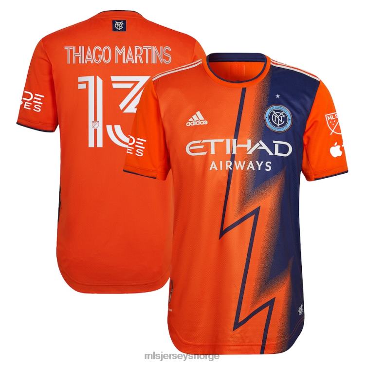 MLS Jerseys menn new york city fc thiago martins adidas orange 2023 the volt kit autentisk spillertrøye 6JL041076 jersey