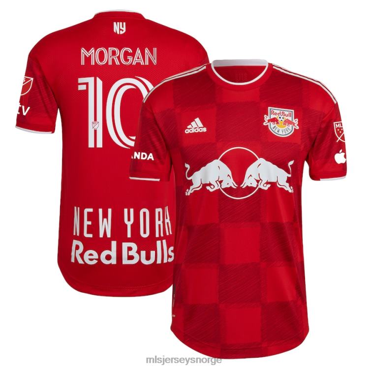 MLS Jerseys menn new york red bulls lewis morgan adidas rød 2023 1ritmo autentisk spillertrøye 6JL041065 jersey