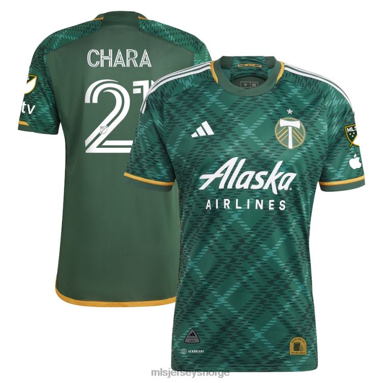 MLS Jerseys menn portland timbers diego chara adidas grønn 2023 portland rutete sett autentisk jersey 6JL04652 jersey